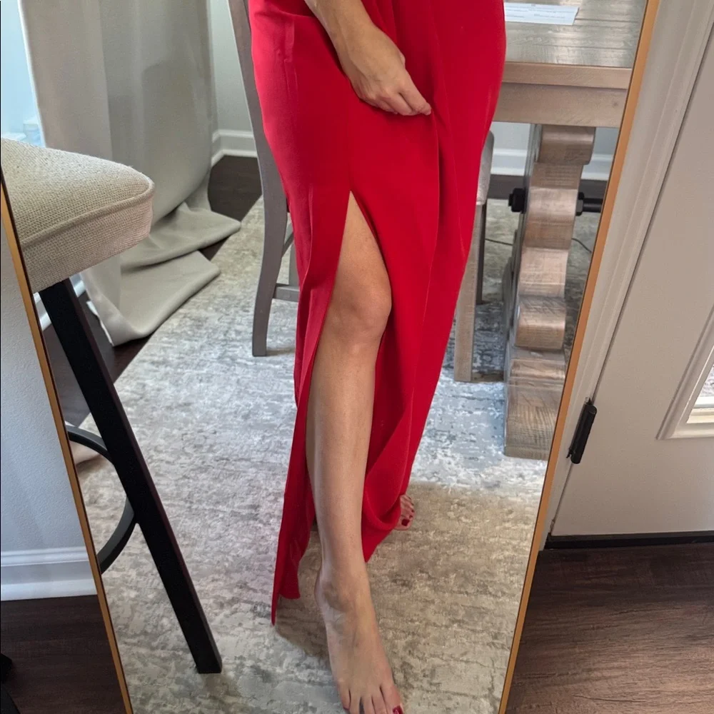 Red Evening Skirt - Picture 5 of 7